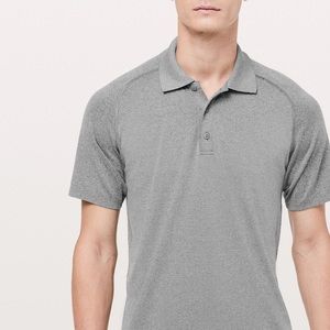 Lululemon Metal Vent Tech Polo Sz M Black/White